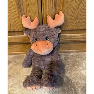 Kellytoy Moose Stuffed Animal Plush Brown/Tan Small Washable 2021 MPN